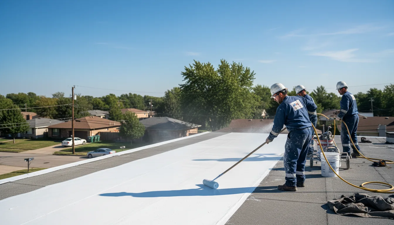 Commercial roof coating in Groveland, MA near me
